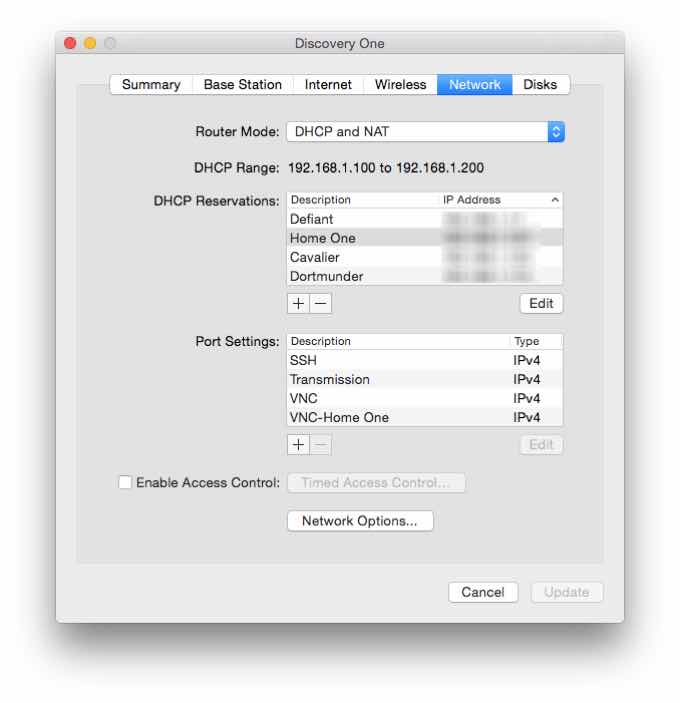 parameters for mac osx airport utility