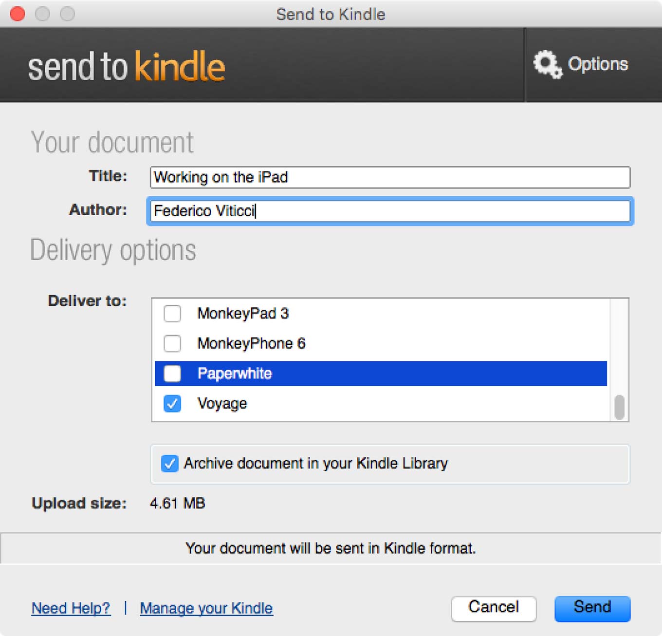 how to view calibre ebook in kindle reader