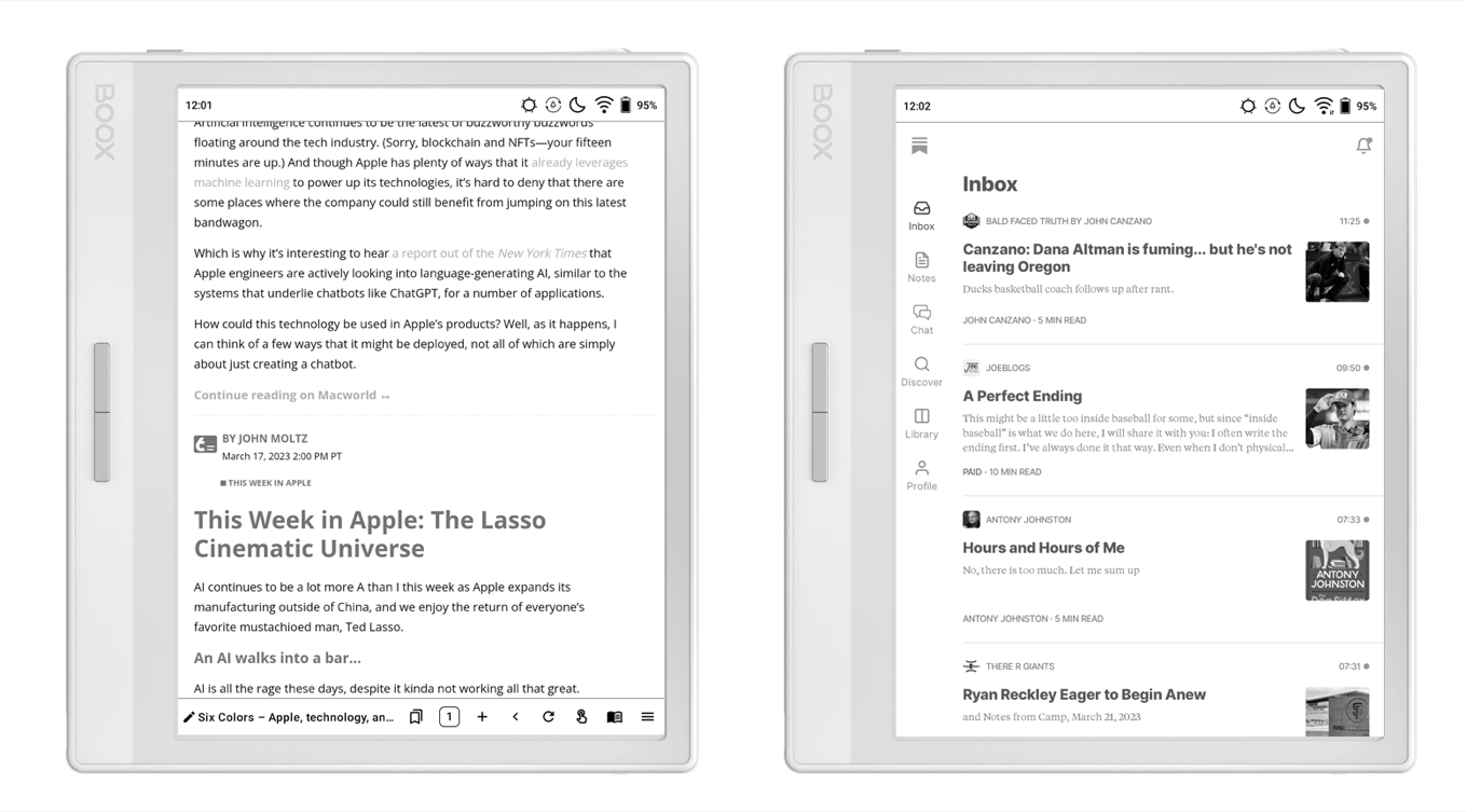 Boox Leaf 2: Hitting the limits of e-reader multitasking &ndash; Six Colors