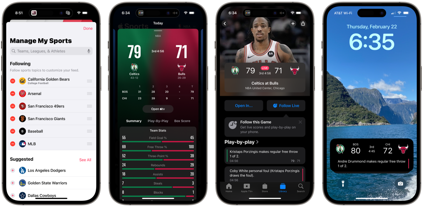 Simple complexity: Apple’s trio of sports apps – Six Colors